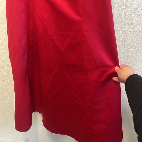 Alfred Angelo Cherry Red Bow Event Dress Vintage - Picture 3 of 7